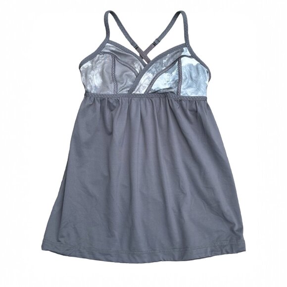 LULULEMON REHEARSAL TANK IN GRAY/WHITE COAL TINTED CANVAS SUPER SIZE 4 - Picture 7 of 8